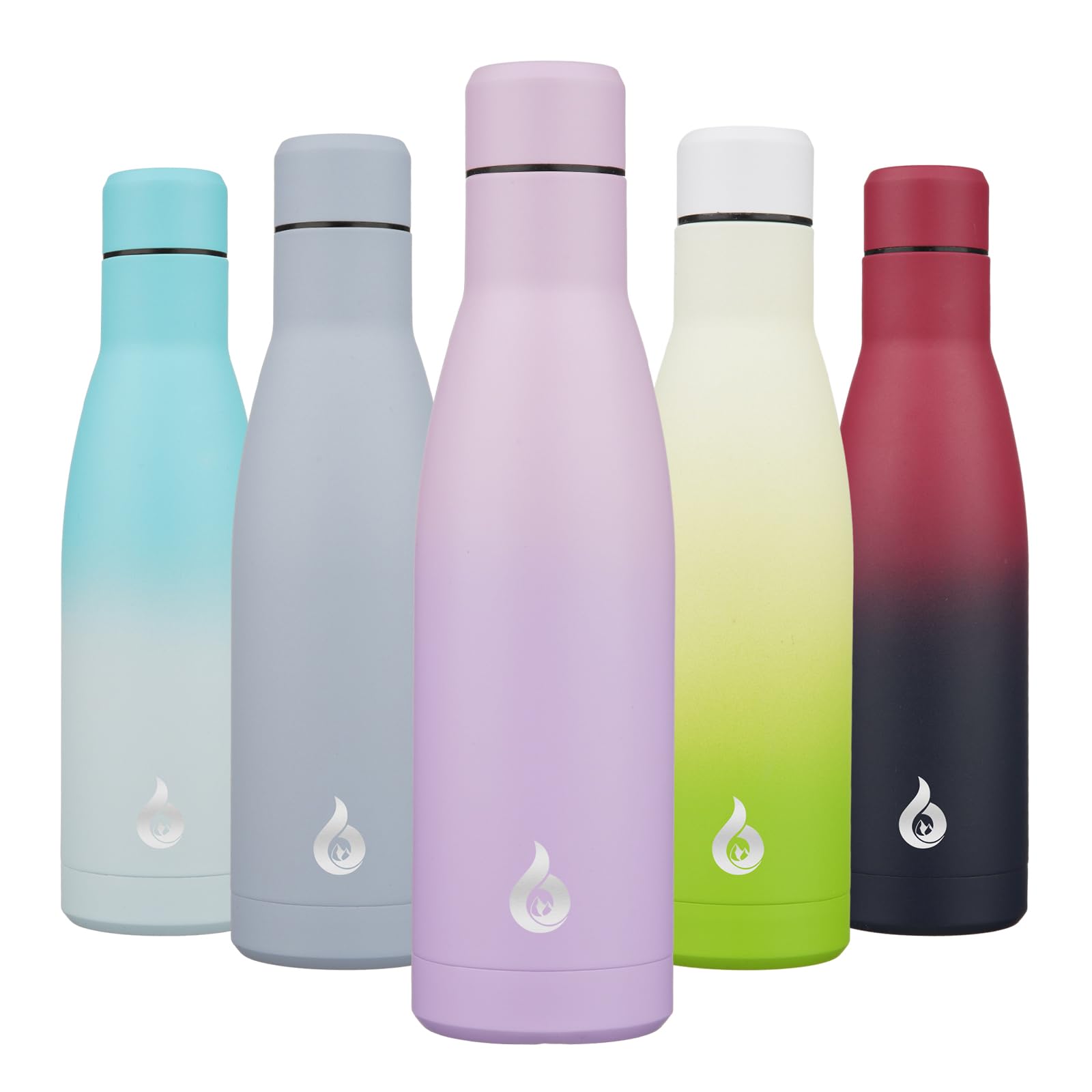 BJPKPK 25oz Insulated Stainless Steel Water Bottles Reusable Metal Travel Sports Water Bottle Keep Cold and Hot,Elegant Green