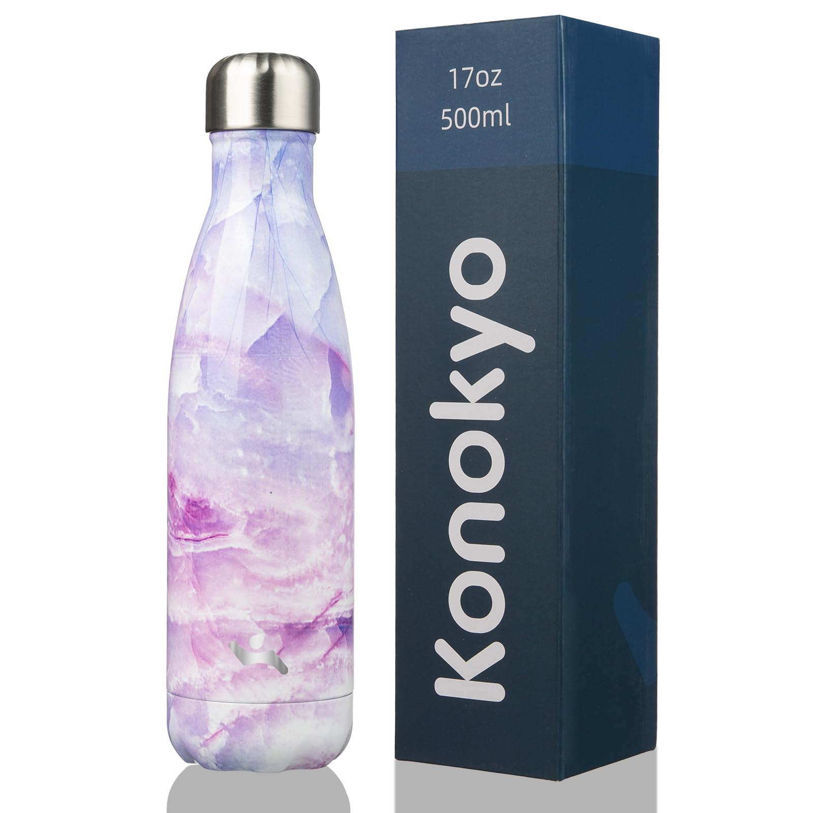 Insulated Water Bottles,12 oz Double Wall Stainless Steel Vacumm Metal Flask for Sports Travel,Mint