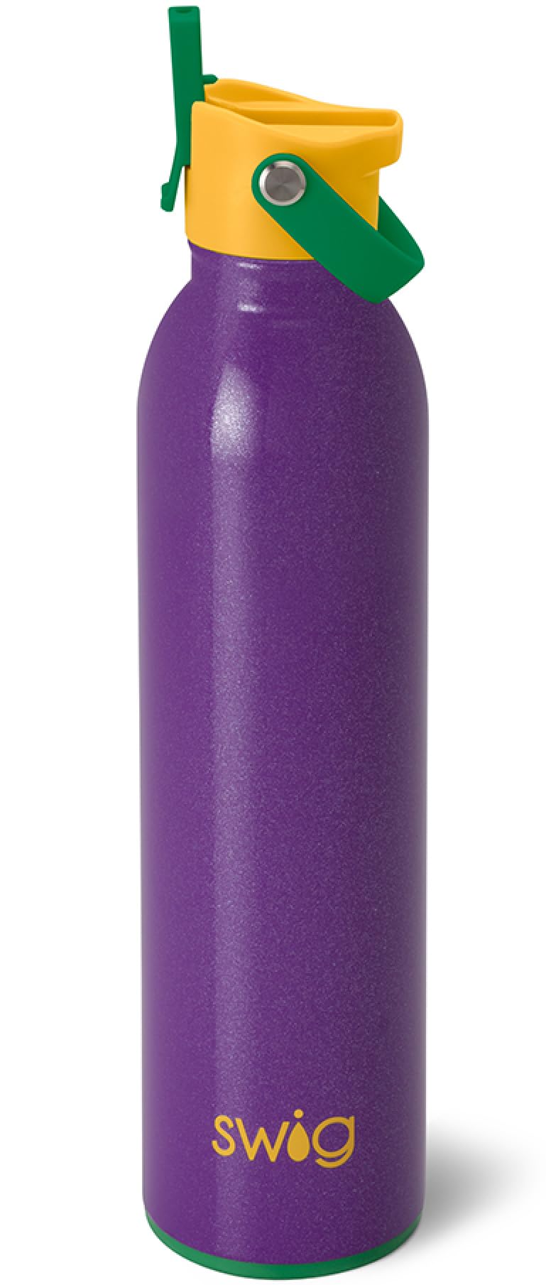 Swig Life 36oz Insulated Water Bottle, Travel Water Bottle with Straw and Lid, Cup Holder Friendly Water Bottles, Stainless Steel (Roller Rink)