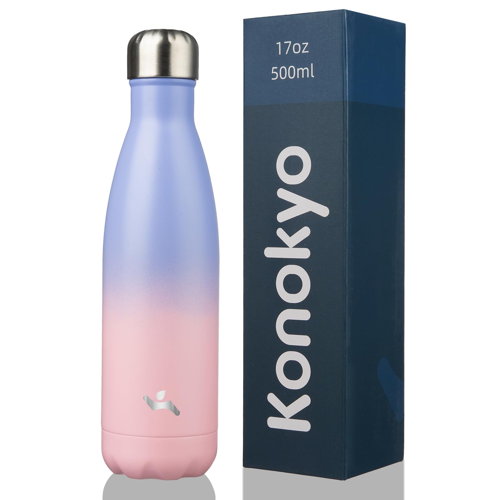 Insulated Water Bottles,12 oz Double Wall Stainless Steel Vacumm Metal Flask for Sports Travel,Mint