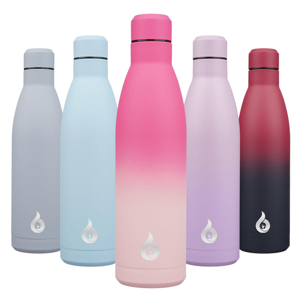 BJPKPK 25oz Insulated Stainless Steel Water Bottles Reusable Metal Travel Sports Water Bottle Keep Cold and Hot,Elegant Green