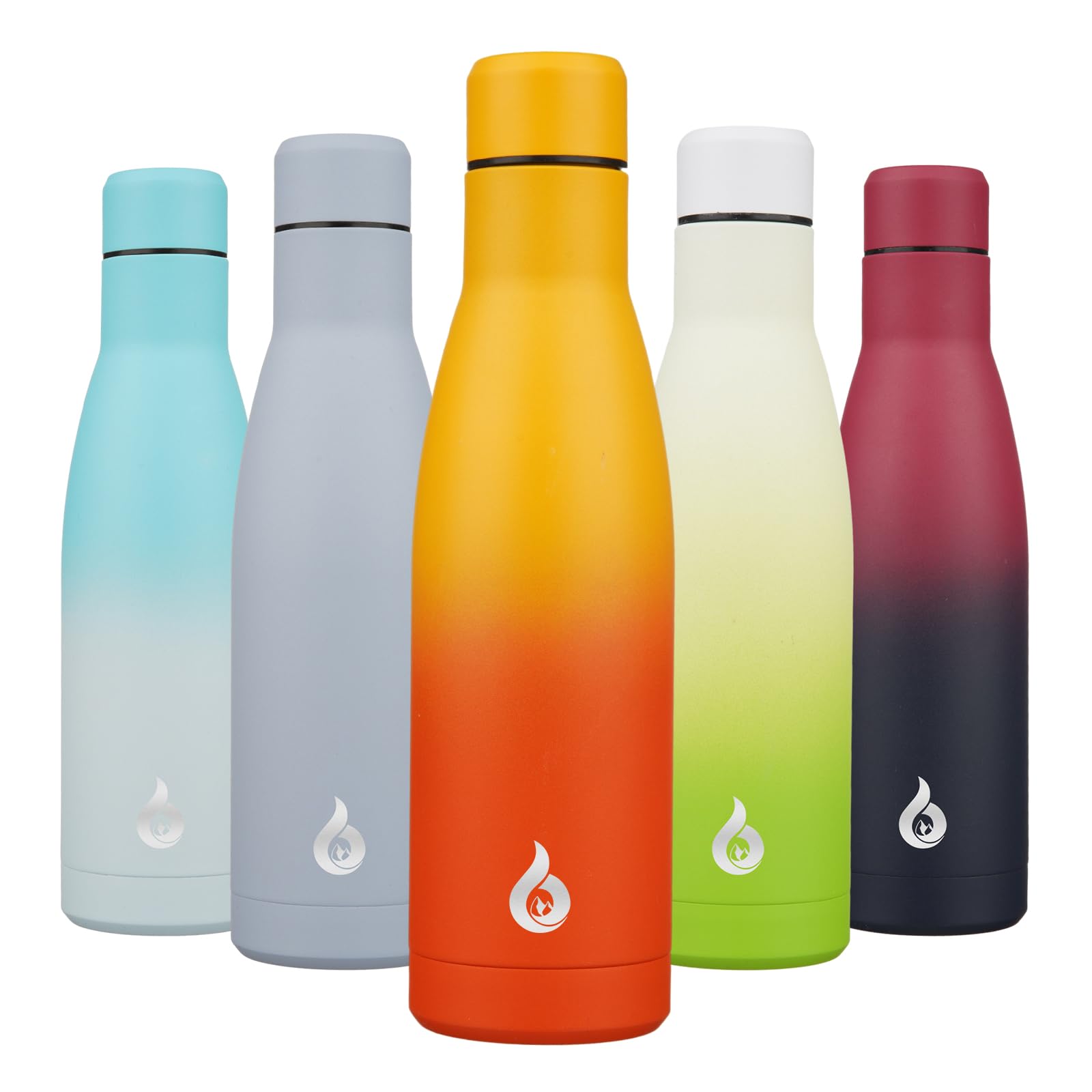 BJPKPK 25oz Insulated Stainless Steel Water Bottles Reusable Metal Travel Sports Water Bottle Keep Cold and Hot,Elegant Green