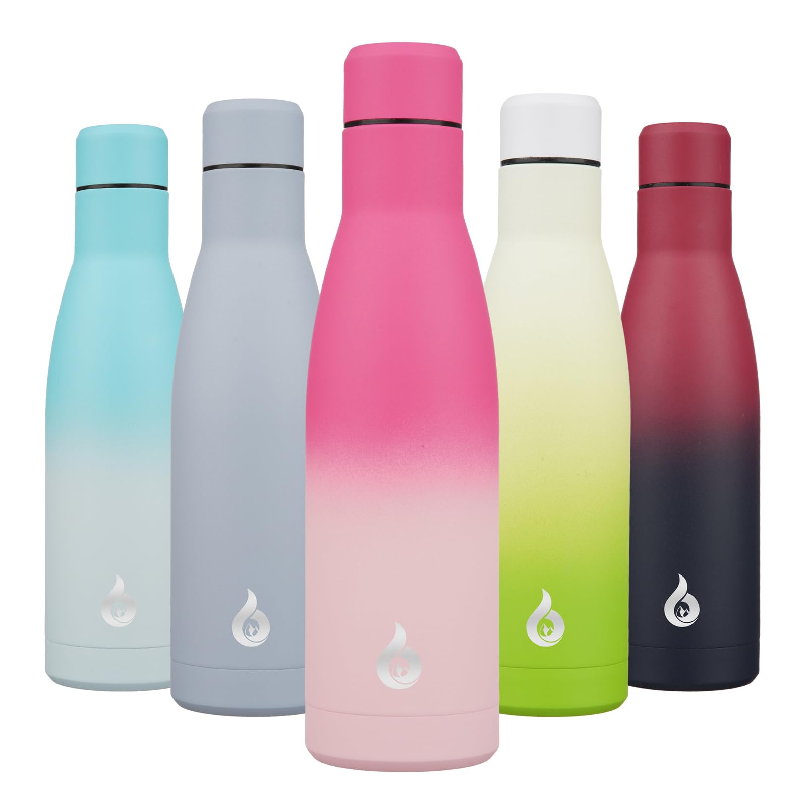 BJPKPK 25oz Insulated Stainless Steel Water Bottles Reusable Metal Travel Sports Water Bottle Keep Cold and Hot,Elegant Green