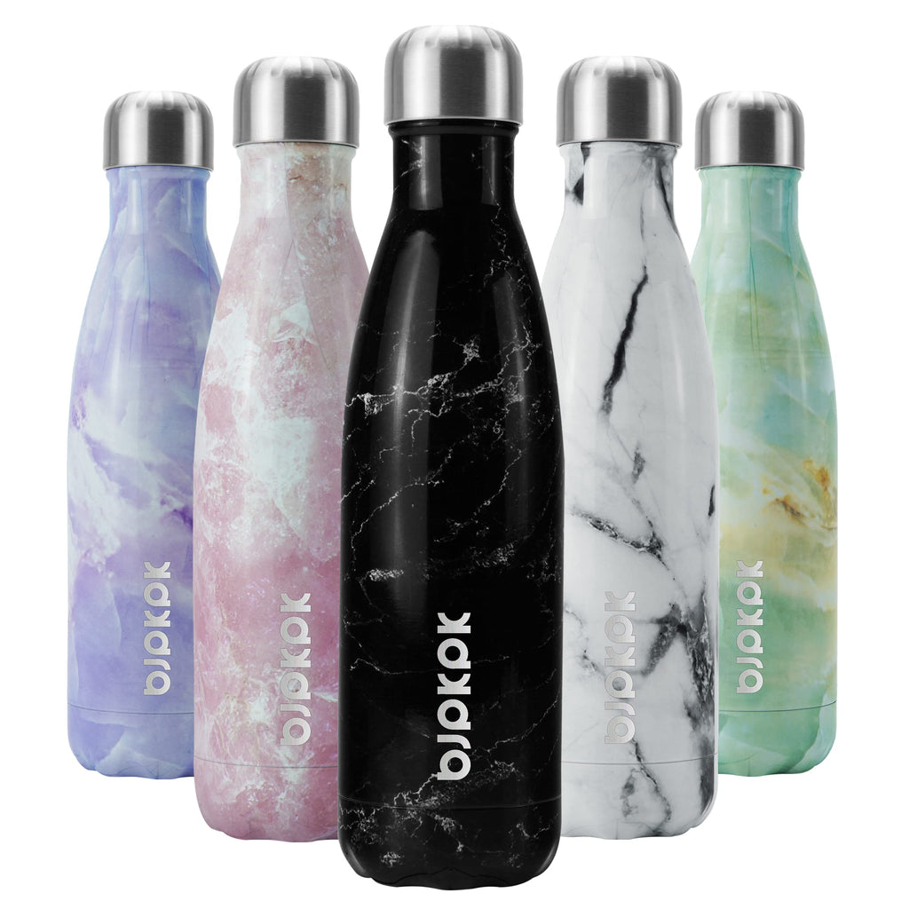 BJPKPK 25oz Insulated Stainless Steel Water Bottles Reusable Metal Travel Sports Water Bottle Keep Cold and Hot,Elegant Green