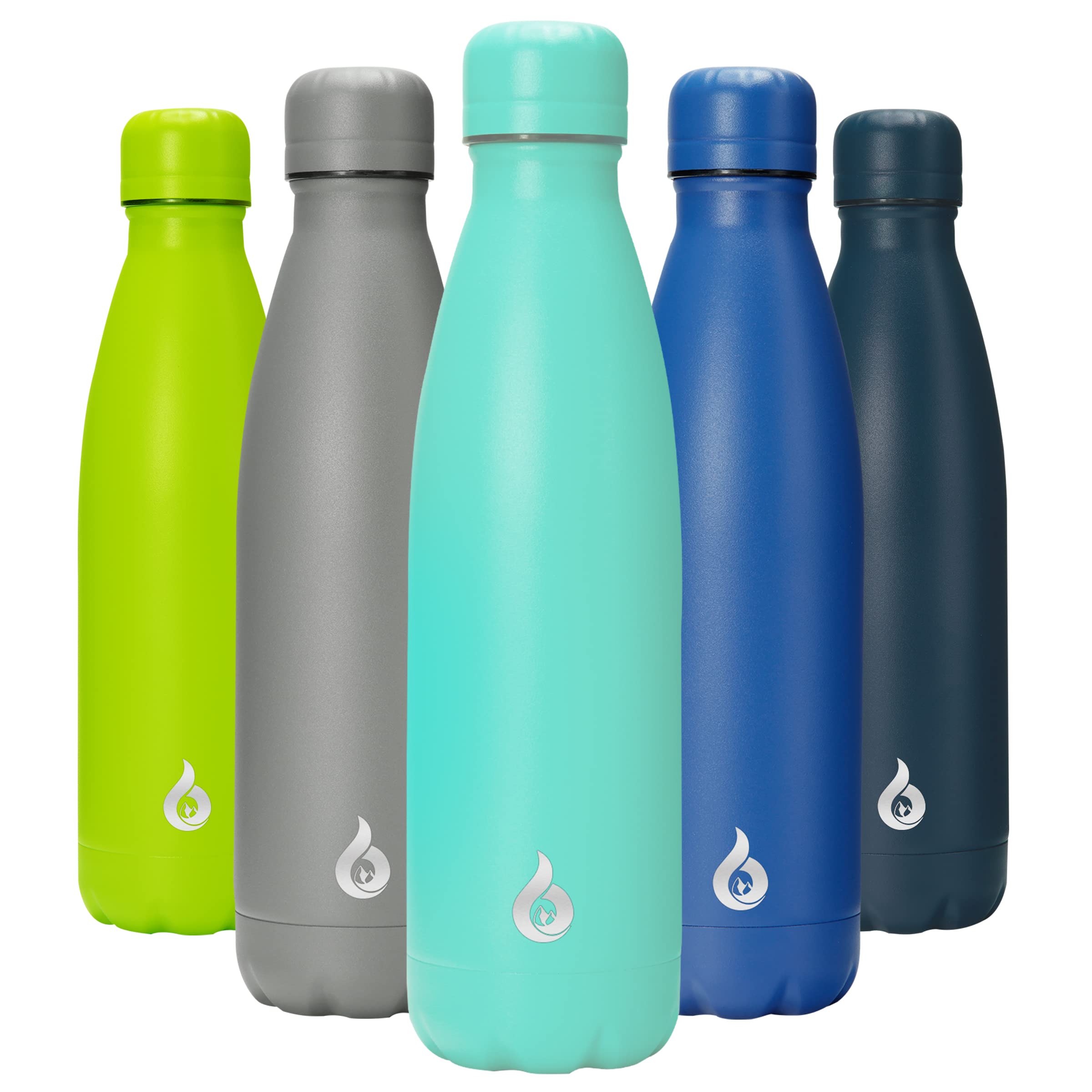 BJPKPK 25oz Insulated Stainless Steel Water Bottles Reusable Metal Travel Sports Water Bottle Keep Cold and Hot,Elegant Green