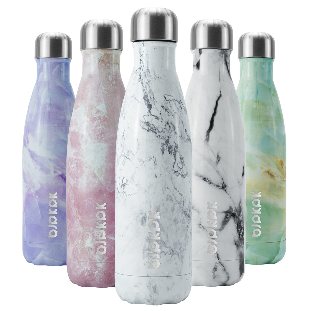 BJPKPK 25oz Insulated Stainless Steel Water Bottles Reusable Metal Travel Sports Water Bottle Keep Cold and Hot,Elegant Green