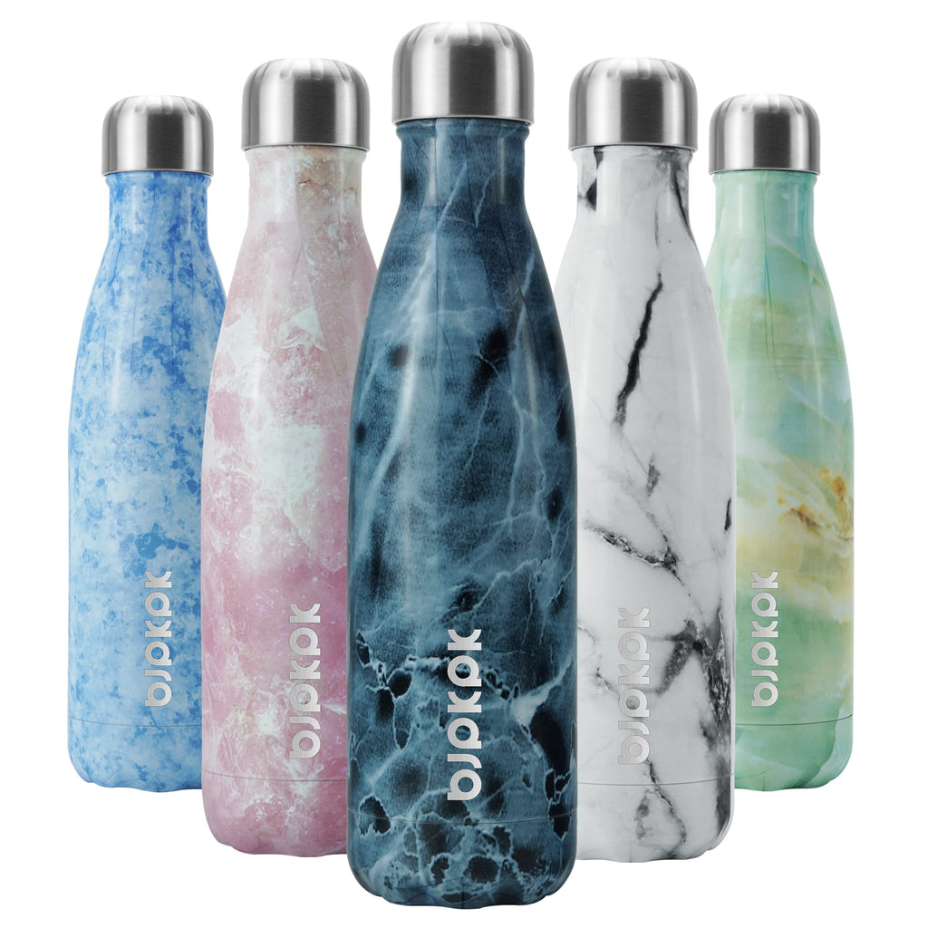 BJPKPK 25oz Insulated Stainless Steel Water Bottles Reusable Metal Travel Sports Water Bottle Keep Cold and Hot,Elegant Green