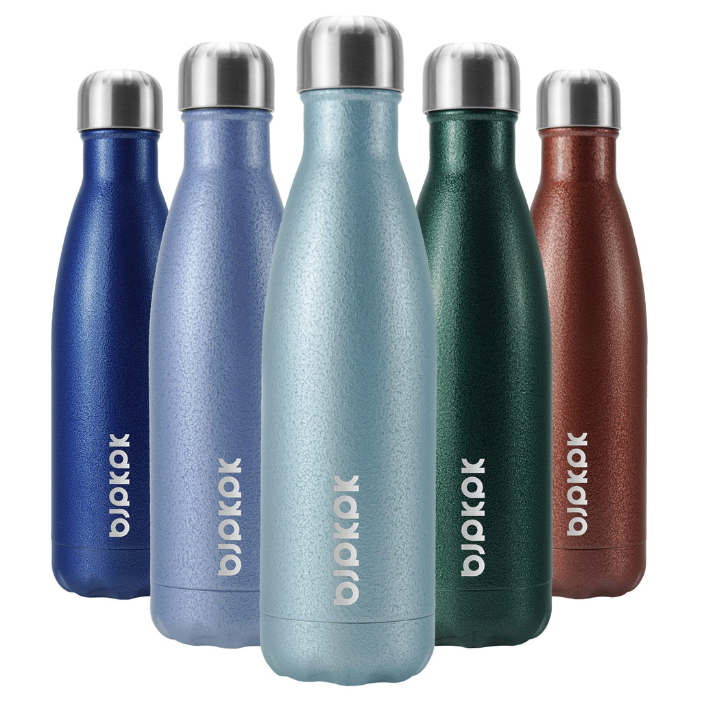 BJPKPK 25oz Insulated Stainless Steel Water Bottles Reusable Metal Travel Sports Water Bottle Keep Cold and Hot,Elegant Green