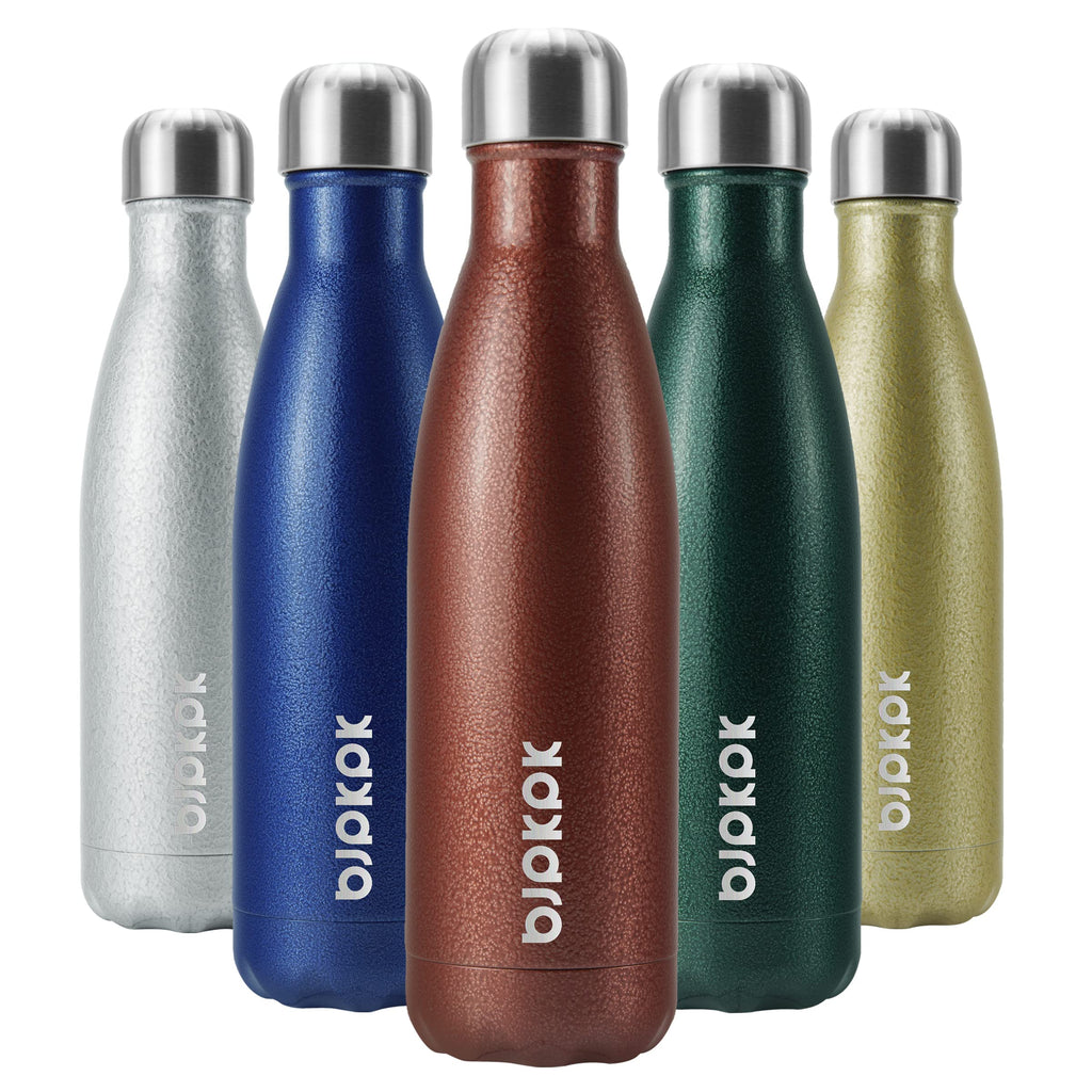 BJPKPK 25oz Insulated Stainless Steel Water Bottles Reusable Metal Travel Sports Water Bottle Keep Cold and Hot,Elegant Green